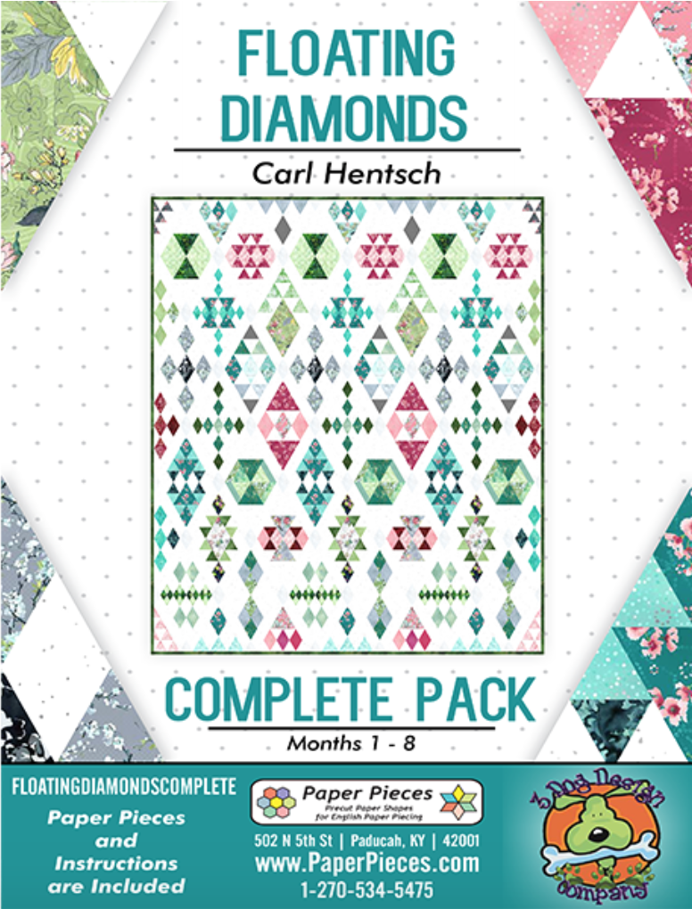 Floating Diamonds Quilt Along, Complete Pack by Carl Hentsch