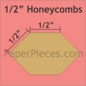 1/2" Honeycomb, 100 Pieces