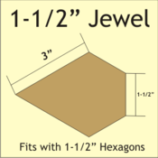 1,5" Jewel, 44 Pieces