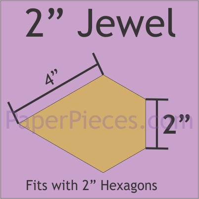 2" Jewel, 24 Pieces