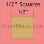 1/2" Square, 100 Pieces
