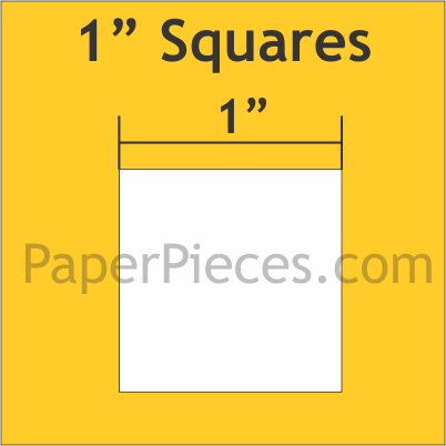 1" Square, 150 Pieces