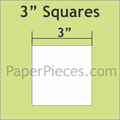 3" Square Large, 300 Pieces