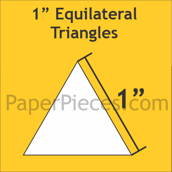 1" Equilateral Triangle Bulk, 1200 Pieces