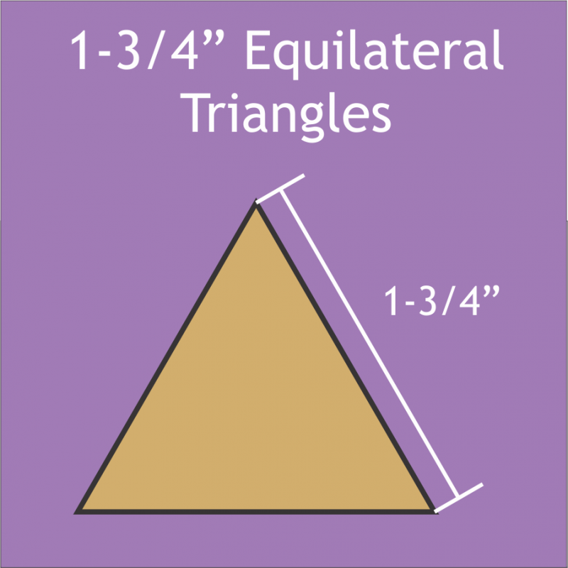 1 3/4" Equilateral Triangle, 110 Pieces