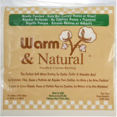 WAC2381, Full, Warm & Natural Cotton Batting 90" x 96"