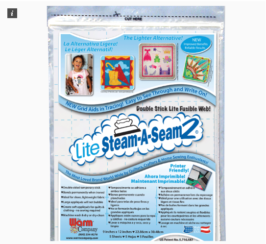 Steam a seam-2 lite, 5 sheets 9"x12" (22,86cm x 30,48cm)
