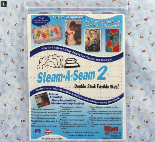 Steam a seam-2, 5 sheets 9"x12" (22,86cm x 30,48cm)