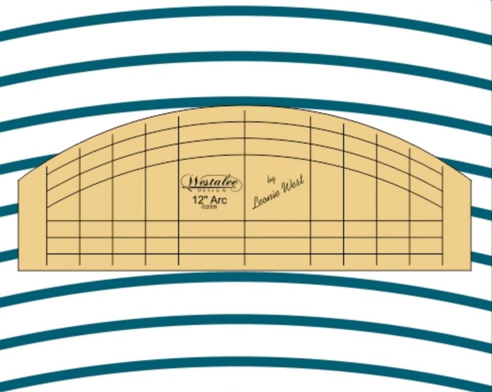 12" Arc from ruler foot starter set Longarm (CS6-2-LA)