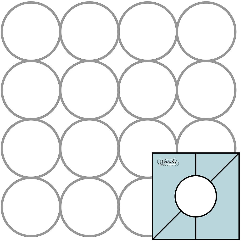 4 pc Simple Circles Set 2 Includes 2.5", 3", 3.5", 4" High Shank (SCSET2)