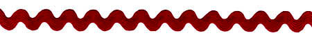 Barn Red Ric Rac (0.375", 9mm) - 24 YDS