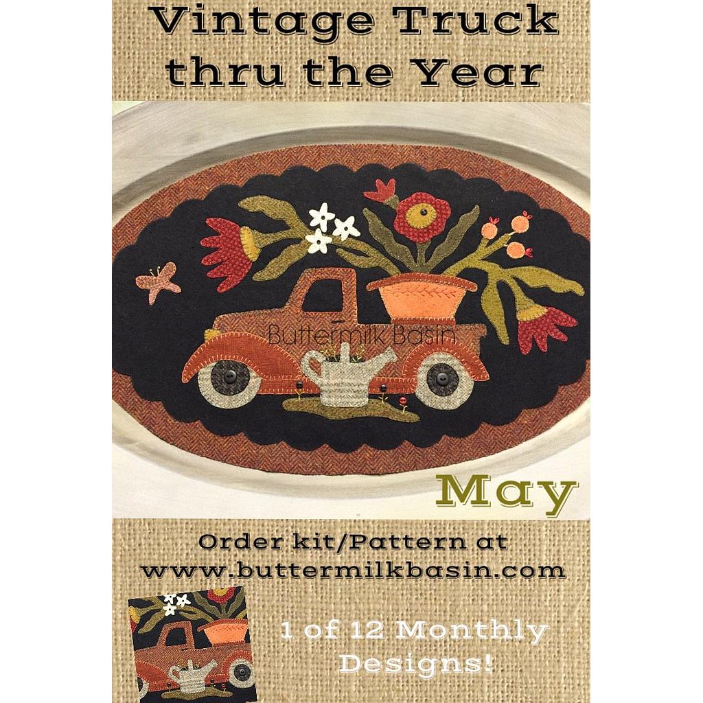 BMB1338, Pattern, Vintage Truck Thru The Year-May by Buttermilk Basin (English)