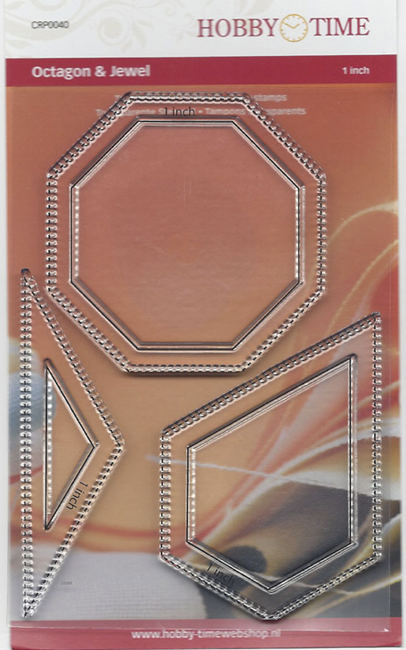 CRP0040, 1" Octagon, 1" Jewel and 1" Corner - Quiltstamps