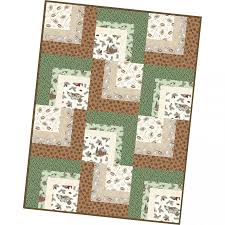 SALE! POD-MAS08-COZ, Cozy Cabin, Corner Cabin Quilt (36" x 48")