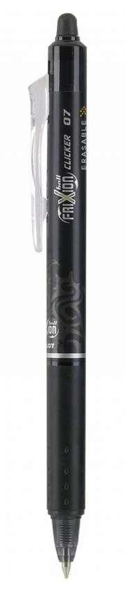 FriXion Clicker Gel Ball Pen Black (Fine 0.7mm)