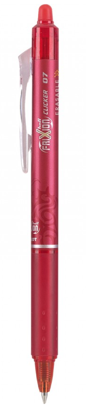 FriXion Clicker Gel Ball Pen Red (Fine 0.7mm)