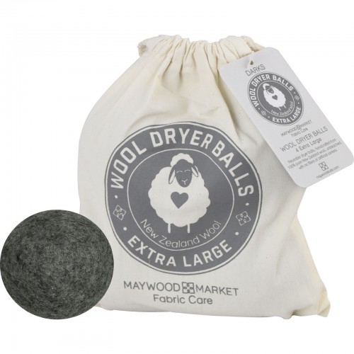 Reusable Wool Dryer Balls, 4pcs (Dark)