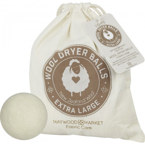 Reusable Wool Dryer Balls, 4pcs (Light)