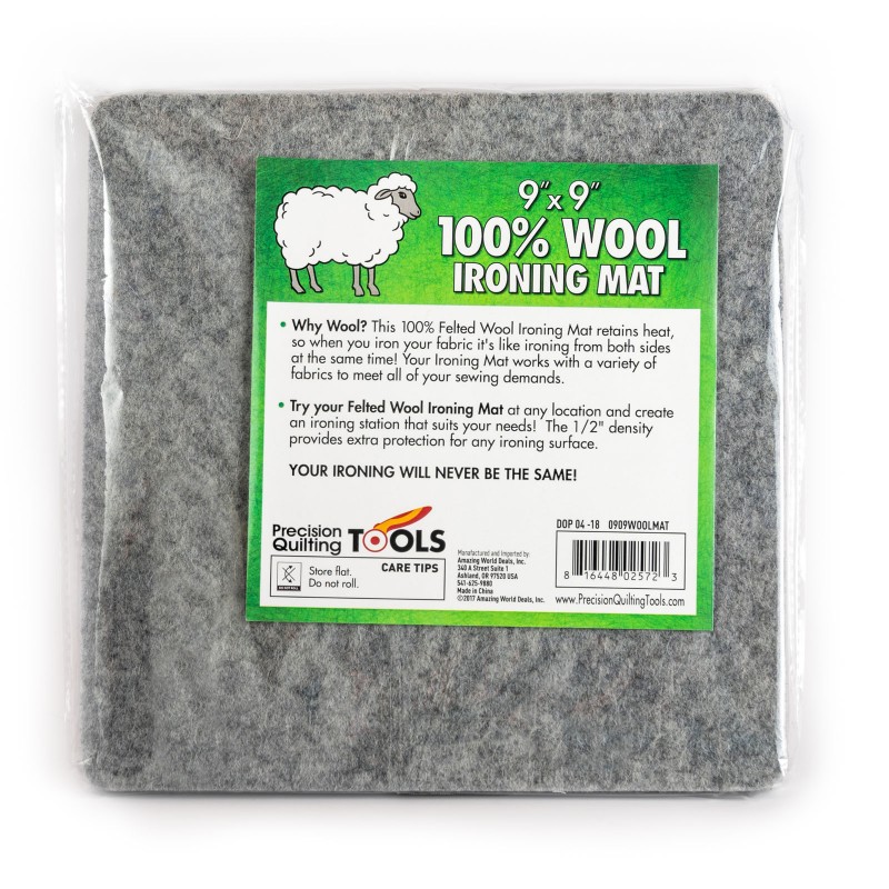 Wool Ironing Mat 9" x 9" (woolmat)