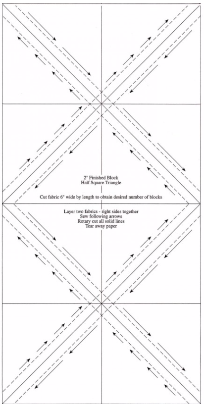 2" Finished Block Half-Square Triangles