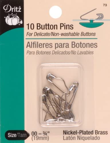 Button Pins 3/4" (19.05mm) 10 Pieces