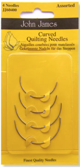 (8276-0000) John James Size 4 Curved Quilting Needles