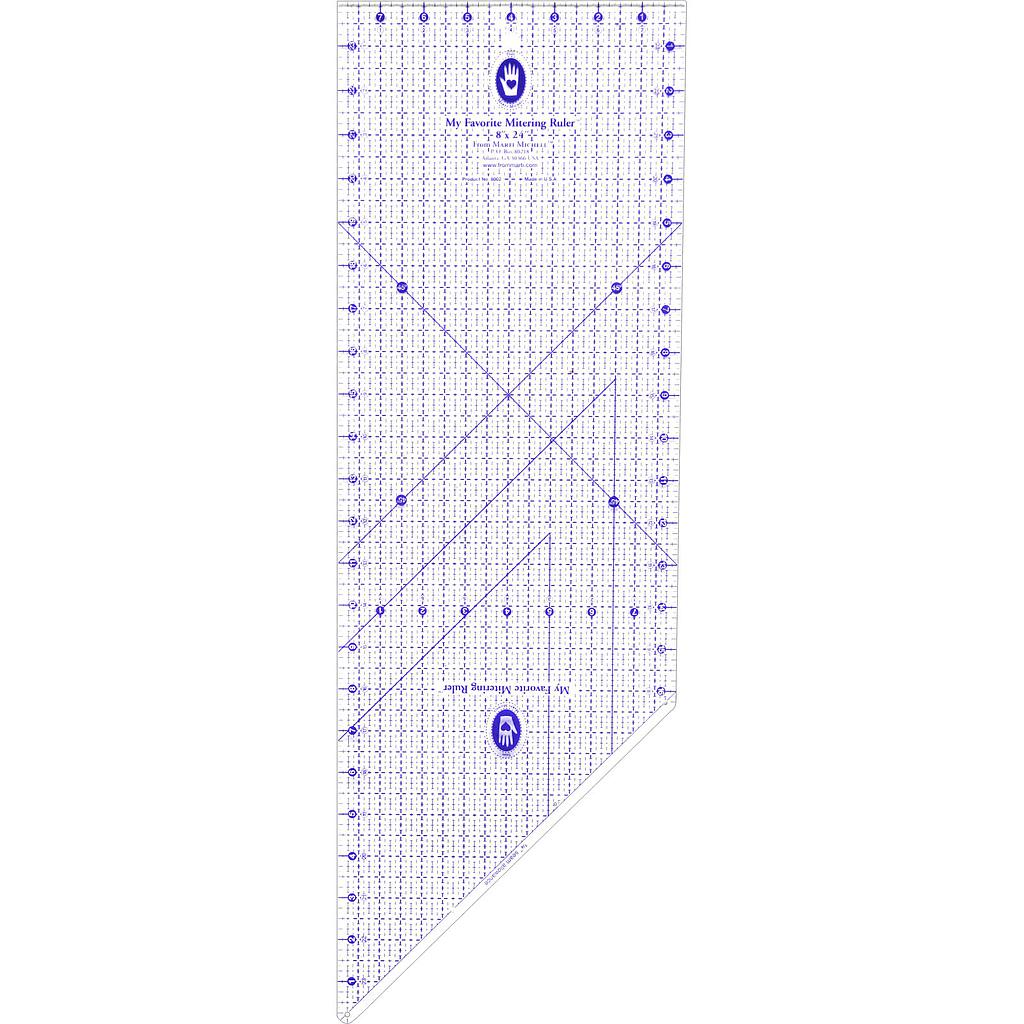 My Favorite Mitering Ruler (8" x 24") by Marti Michell 