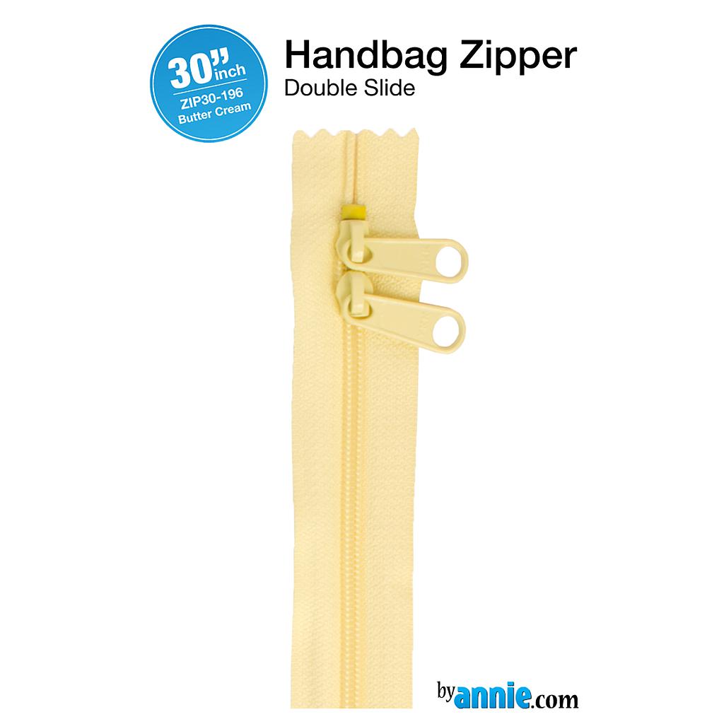 ZIP30-196, 30" Handbag Zippers - Double-slide (Butter Cream) ByAnnie