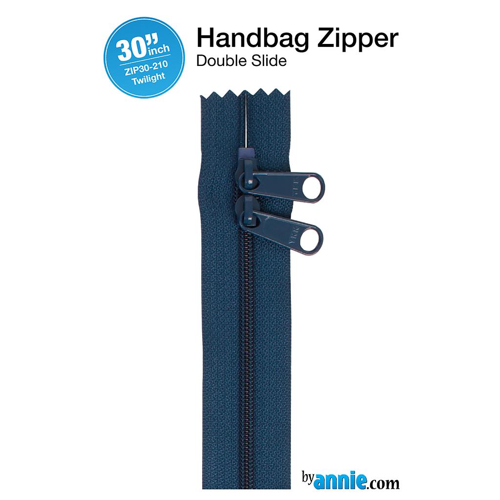 ZIP30-210, 30" Handbag Zippers - Double-slide (Twilight) ByAnnie