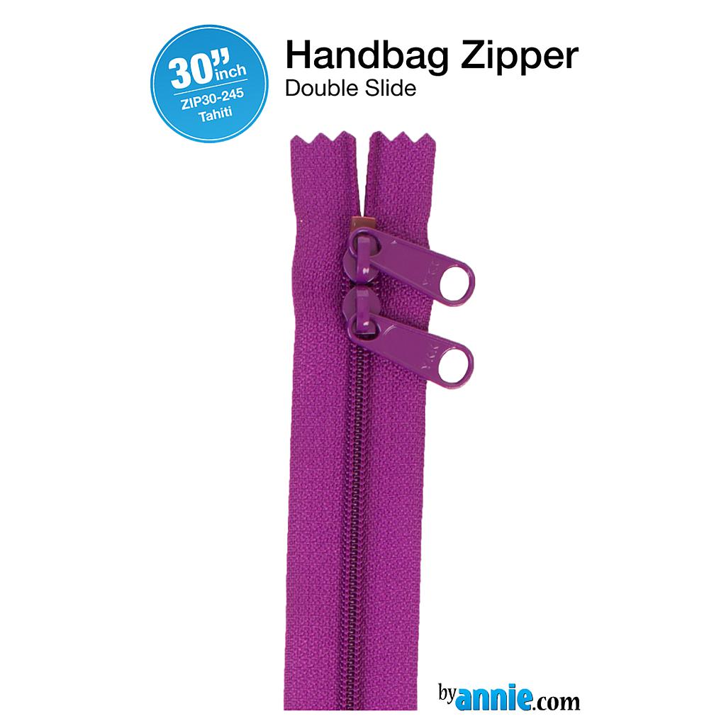 ZIP30-245, 30" Handbag Zippers - Double-slide (Tahiti) ByAnnie