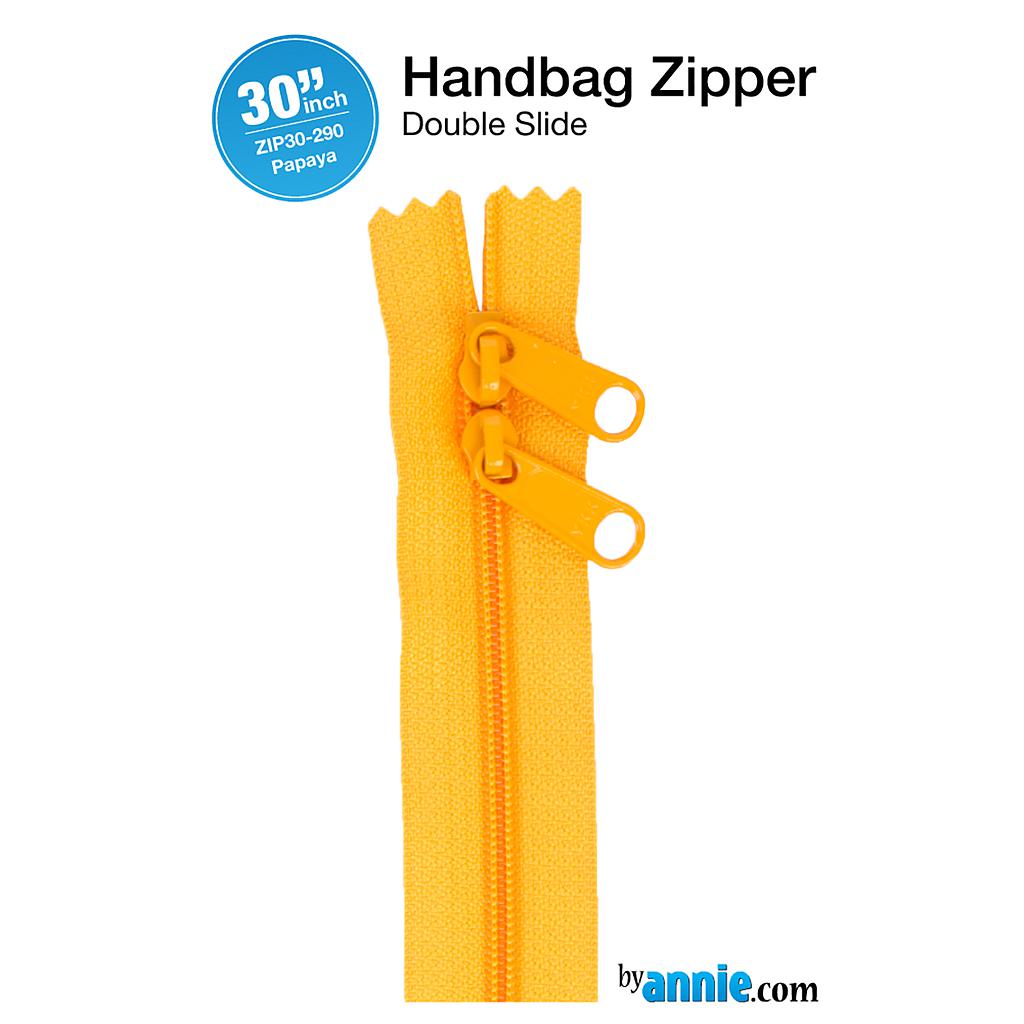 ZIP30-290, 30" Handbag Zippers - Double-slide (Papaya) ByAnnie