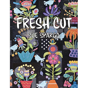 Sue Spargo Folk-art Quilts - Mini Flower Pot blocks from my