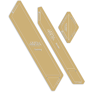 Queen of Diamonds: Lattice + Corner Stone Paper Pieces Only Queen of Diamonds: Lattice + Corner Stone Paper Pieces Only